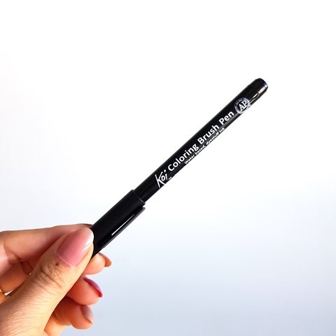 Caneta Pincel Koi Coloring Brush Pen - Black XBR#49 - Imagem 2