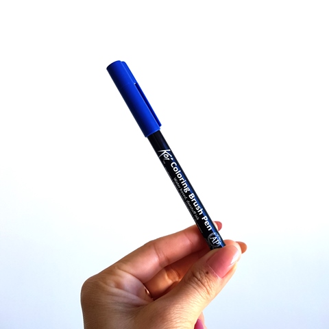 Caneta Pincel Koi Coloring Brush Pen - Blue XBR#36 - Imagem 2