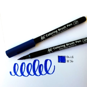 Caneta Pincel Koi Coloring Brush Pen - Blue XBR#36