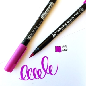 Caneta Pincel Koi Coloring Brush Pen - Iris XBR#124
